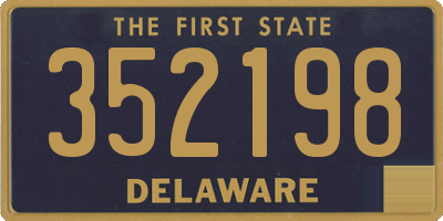 DE license plate 352198
