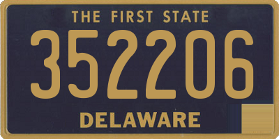 DE license plate 352206