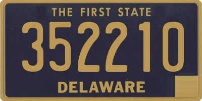 DE license plate 352210