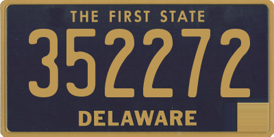 DE license plate 352272