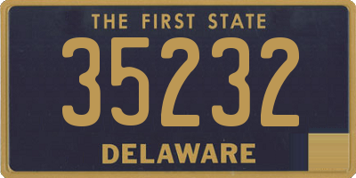DE license plate 35232