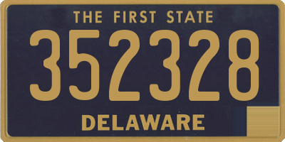 DE license plate 352328