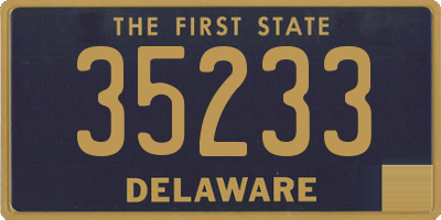DE license plate 35233