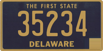 DE license plate 35234