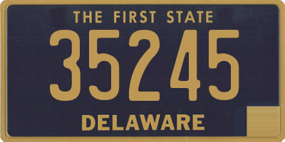 DE license plate 35245