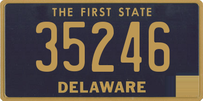 DE license plate 35246