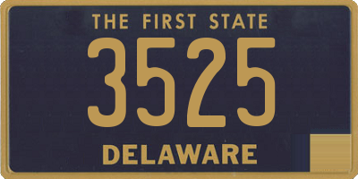 DE license plate 3525