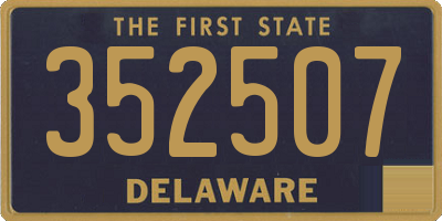 DE license plate 352507