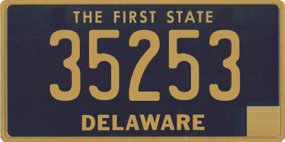 DE license plate 35253