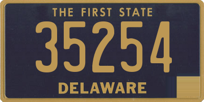 DE license plate 35254
