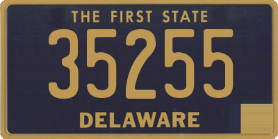 DE license plate 35255