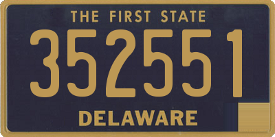 DE license plate 352551
