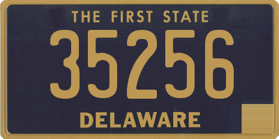 DE license plate 35256