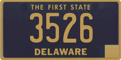 DE license plate 3526