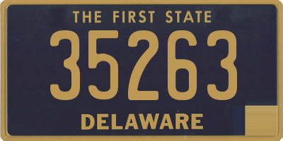 DE license plate 35263