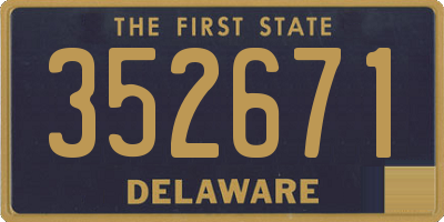 DE license plate 352671