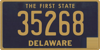 DE license plate 35268