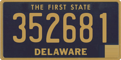 DE license plate 352681