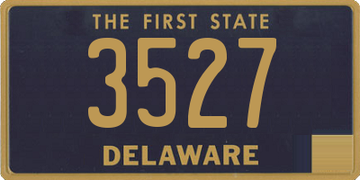 DE license plate 3527