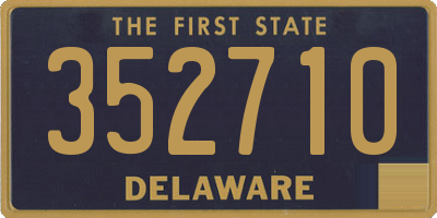 DE license plate 352710