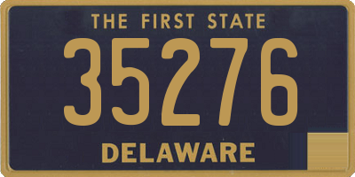 DE license plate 35276