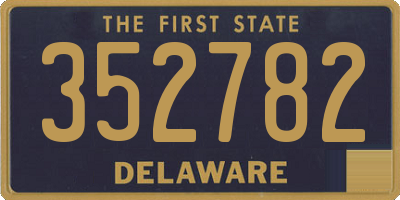 DE license plate 352782