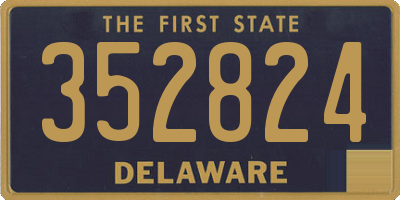 DE license plate 352824