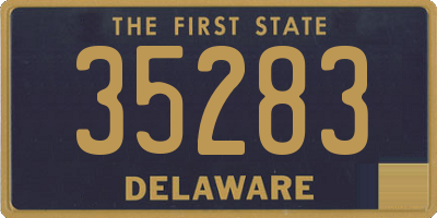 DE license plate 35283