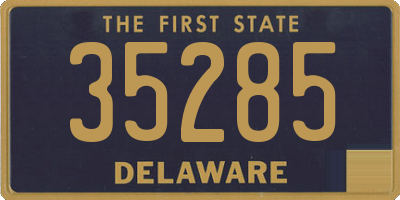 DE license plate 35285