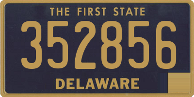 DE license plate 352856