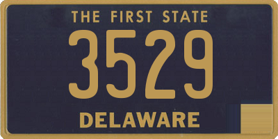 DE license plate 3529