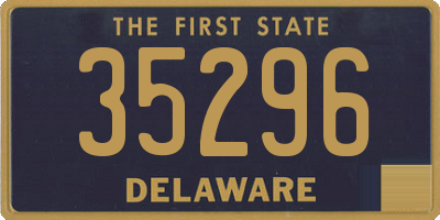 DE license plate 35296