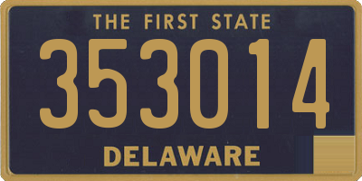 DE license plate 353014