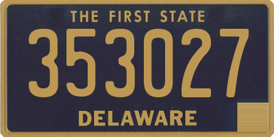 DE license plate 353027