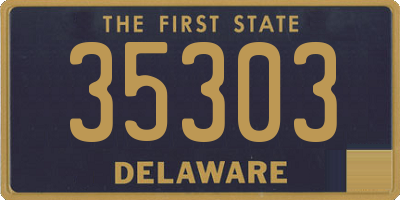DE license plate 35303