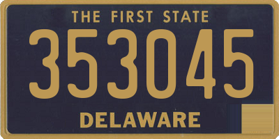 DE license plate 353045