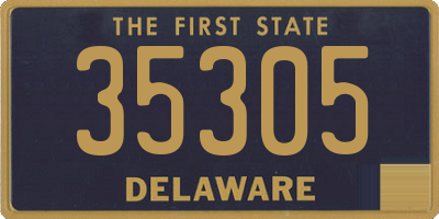 DE license plate 35305