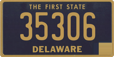 DE license plate 35306