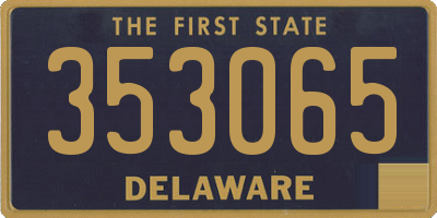 DE license plate 353065