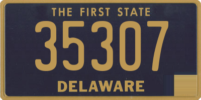 DE license plate 35307