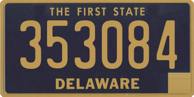 DE license plate 353084
