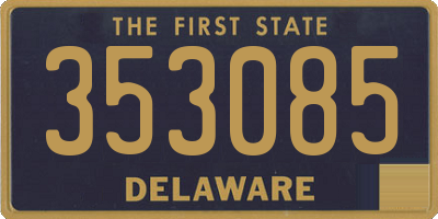 DE license plate 353085