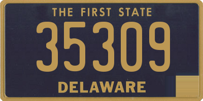 DE license plate 35309