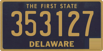 DE license plate 353127