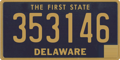 DE license plate 353146