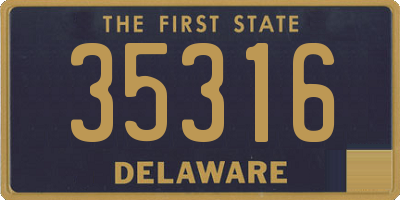 DE license plate 35316