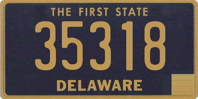 DE license plate 35318
