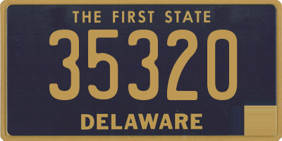 DE license plate 35320