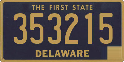 DE license plate 353215