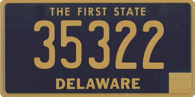 DE license plate 35322